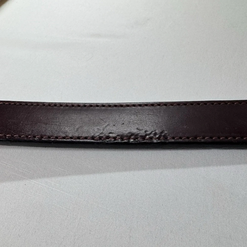 Daltech Force Thick Brown Full Grain Leather Gun Belt Sz 48 Handcrafted 46-52